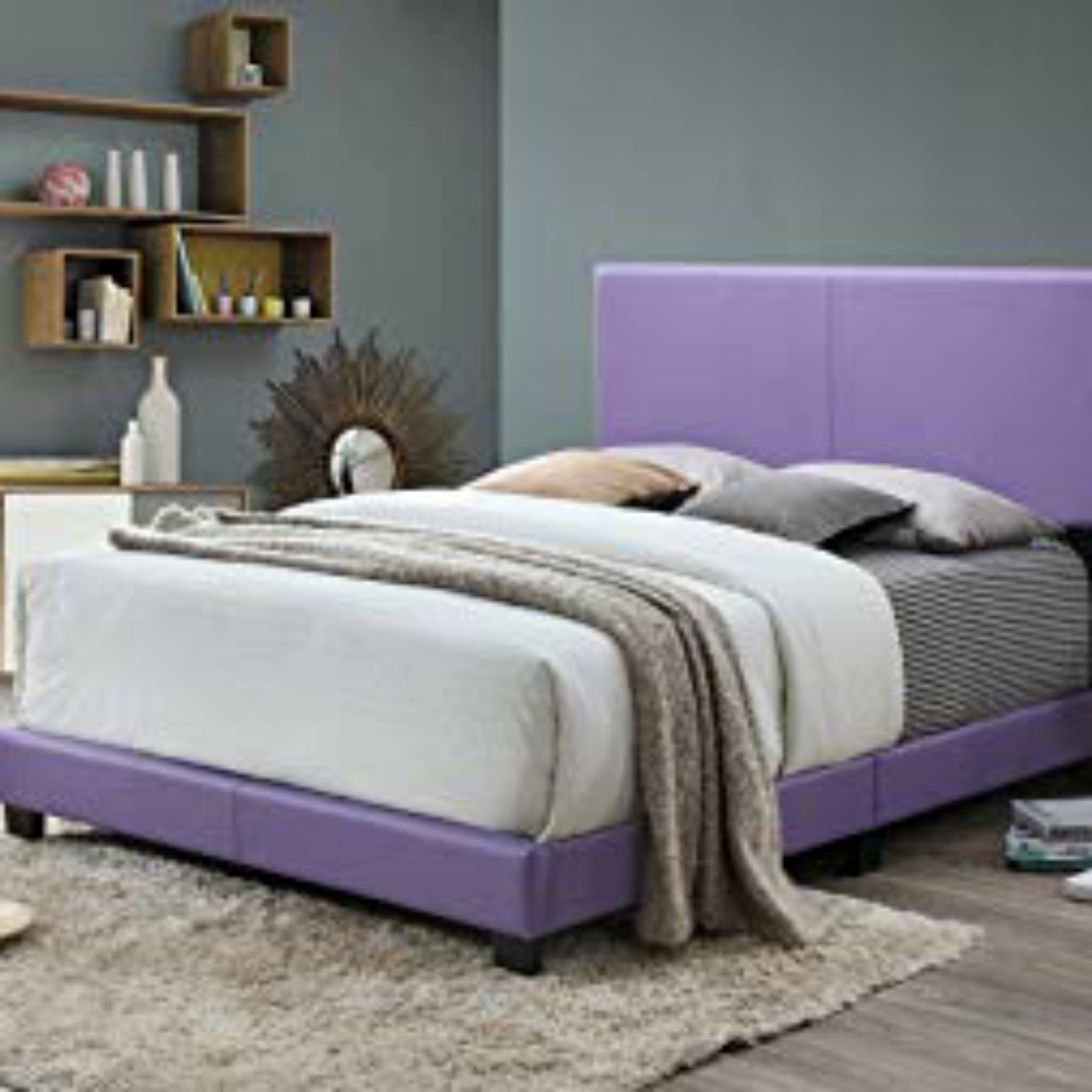 Lavender Upholstered Twin bed frame only 100$